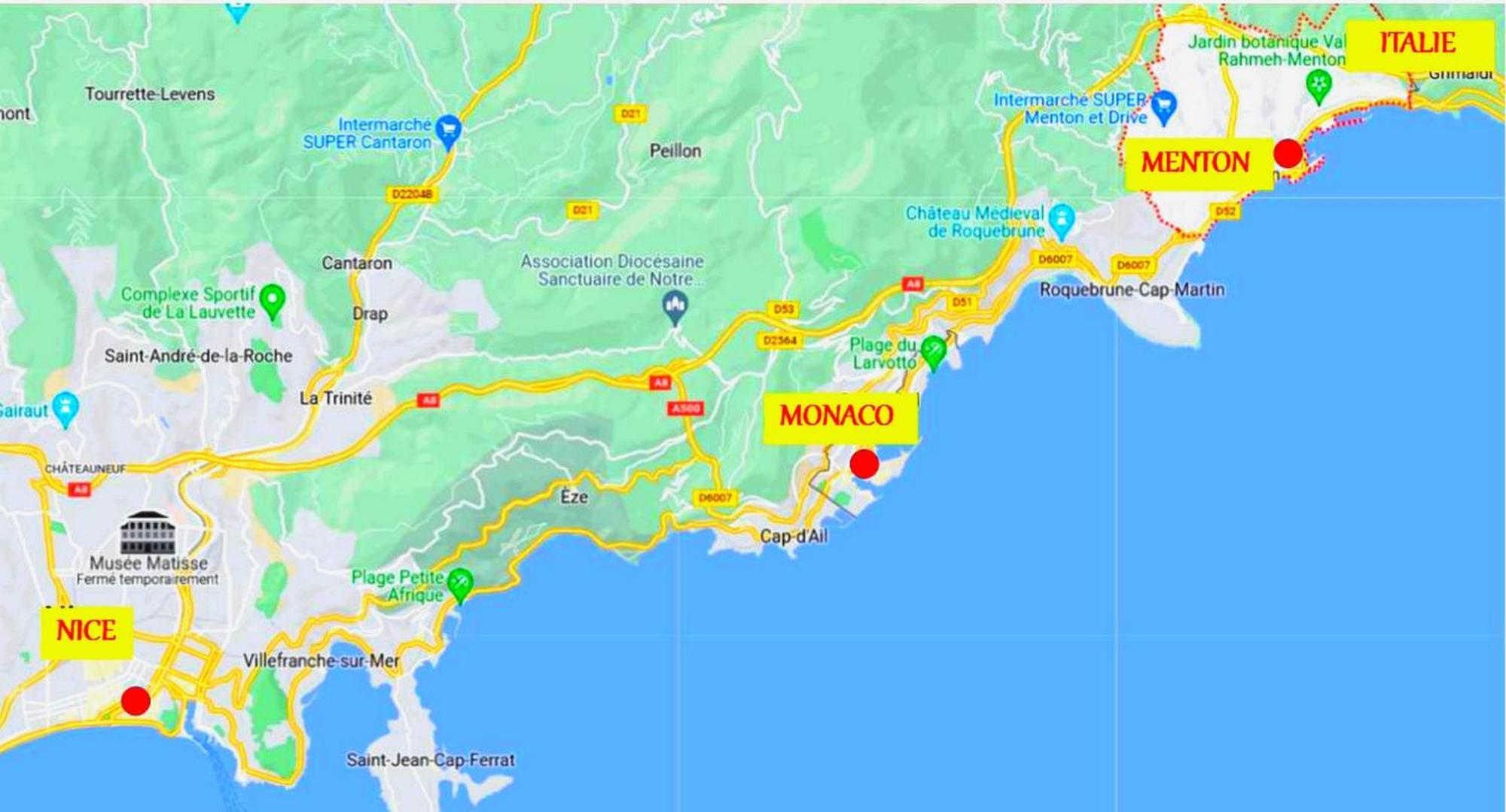 Menton, Centre Historique, Vue Mer Екстериор снимка